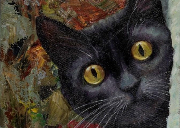 Mi-Jung, The ever-present  black cat, No.1