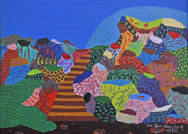 墾丁龍坑樓梯圖(圖)