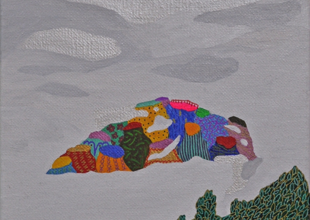 雲海中的山頭(圖)