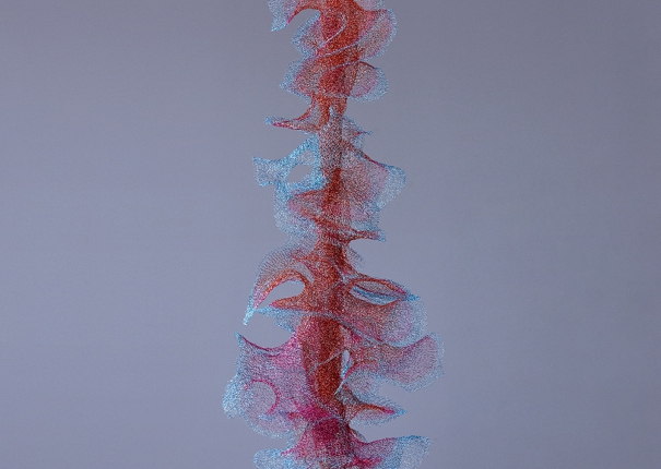 Untitled* (Red and blue swirl)