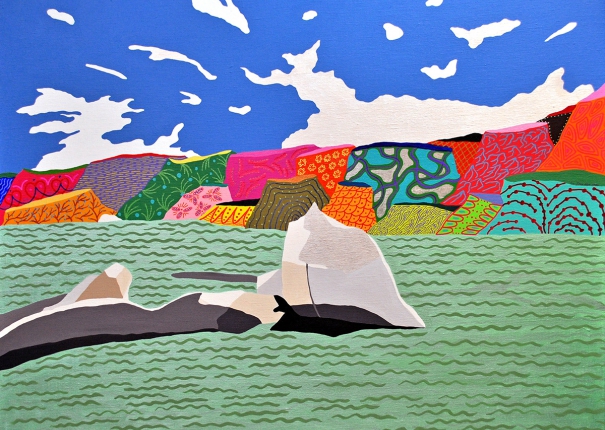 秀姑巒溪裡的石頭