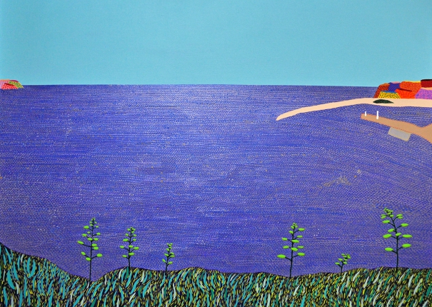 波光粼粼的大海