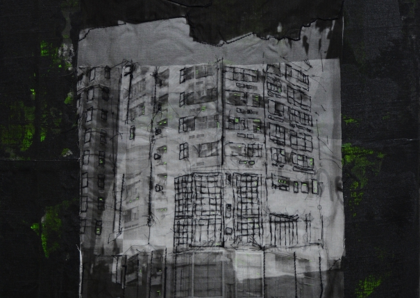 Landscape afterimage-green