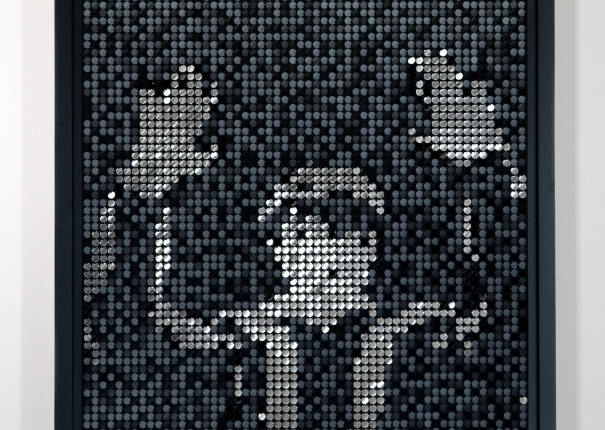 Portrait in Black and Silver