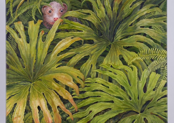 躲藏綠葉間(圖)