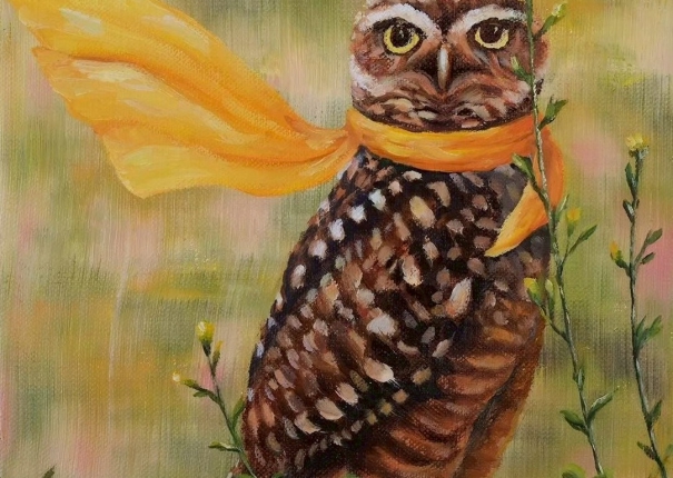 黃絲巾貓頭鷹(圖)