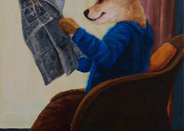 看報紙是一種懷舊時尚(圖)