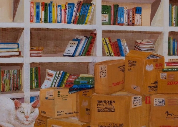 搬家兩年後的書房(圖)