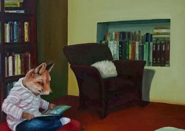 從小就愛看書(圖)