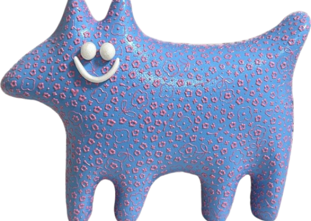 3D Dogs that reflect you / Sky blue and Pink(圖)