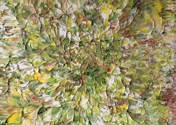 Golden copper hides the distant