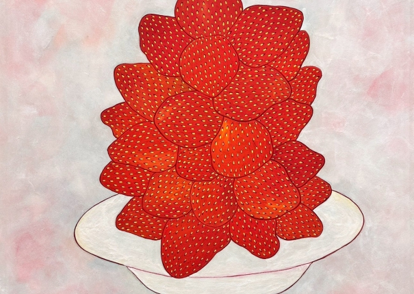 Every bite of strawberry is sweet