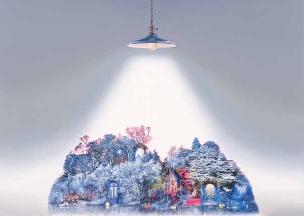 Hope Blooming through the Blue