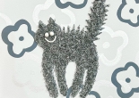 Mixed Emotions / Cats / Whitey gray flowers and Gray color