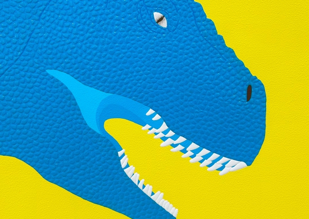 Dinosaur / Yellow and Turquoise blue(圖)