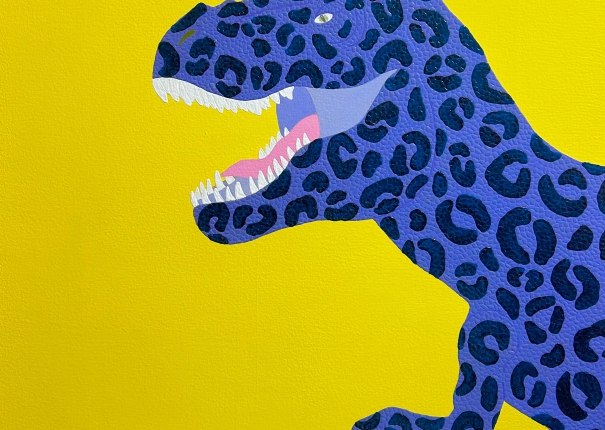 Dinosaur / Yellow and Whitey purple leopard(圖)