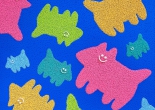 Puzzle / Dogs / Blue and Yellow colors(圖)