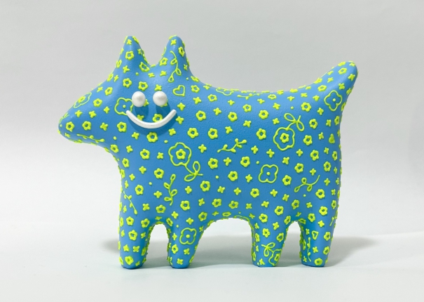 3D Dogs that re-flect you / Sky blue and Yellow(圖)
